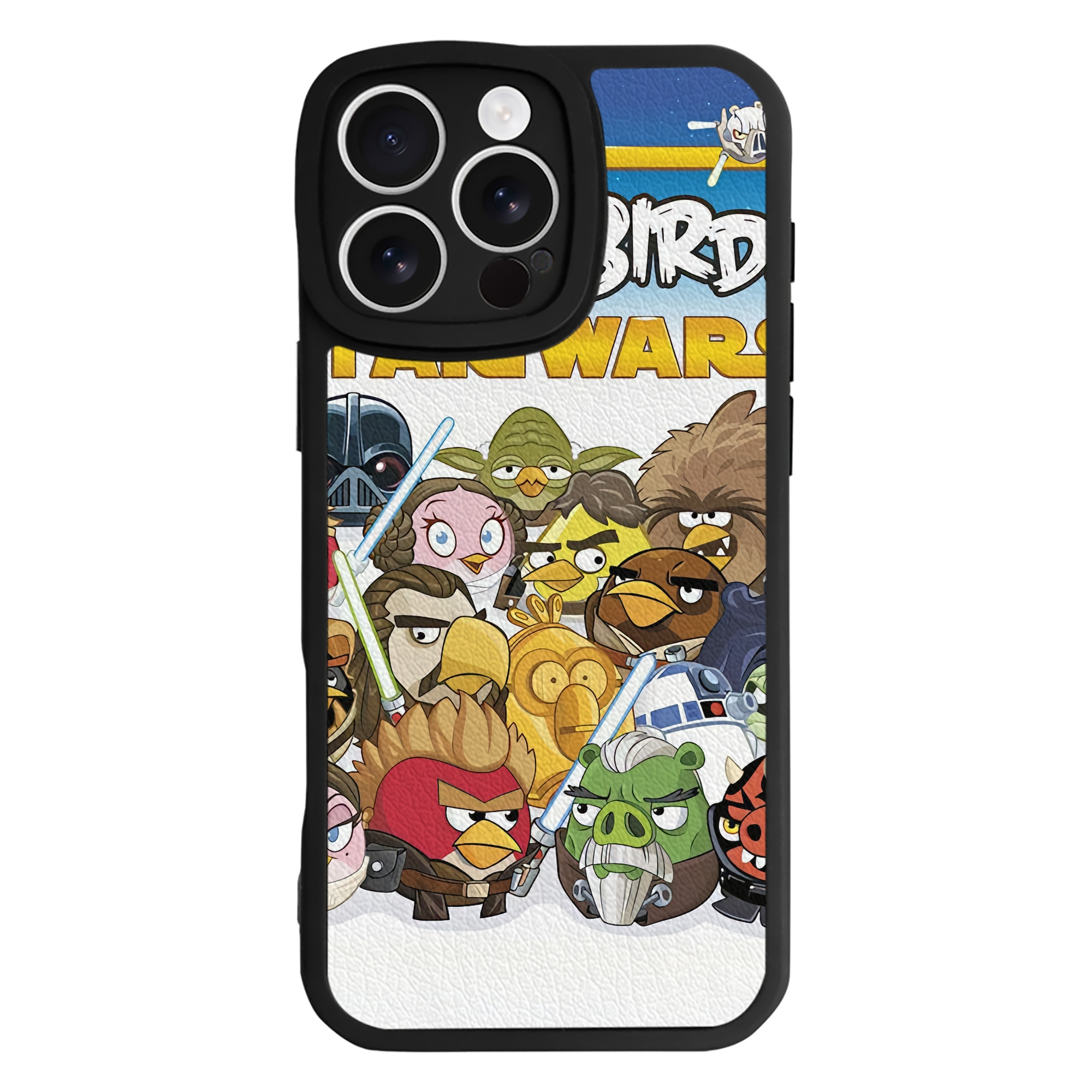 （画像用） Angry Birds アングリーバード 【iPhone 16シリーズ対応】シリコンスマホケース（レザー調） 材質：シリコン